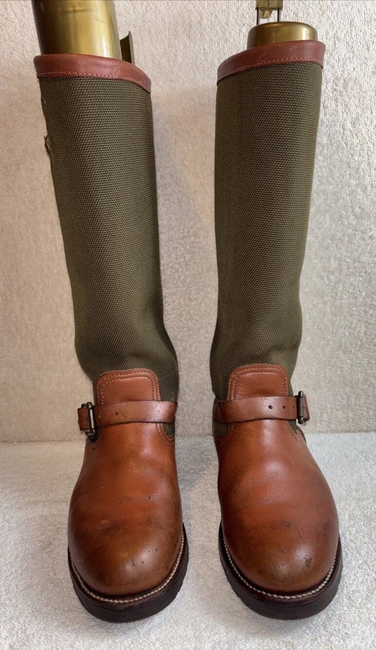 Chippewa Bull Hide Snake Proof Boots Viper Cloth Men's Size 8.5 D Hunting